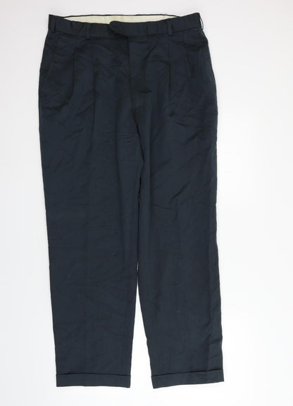 Burton Mens Black   Trousers  Size 36 in L27 in