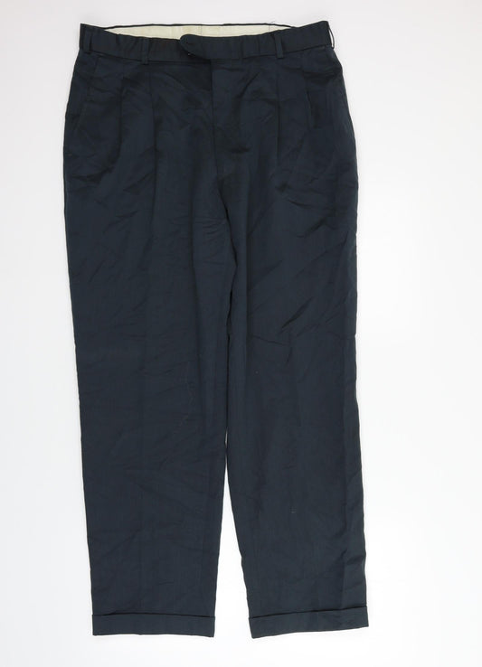 Burton Mens Black   Trousers  Size 36 in L27 in
