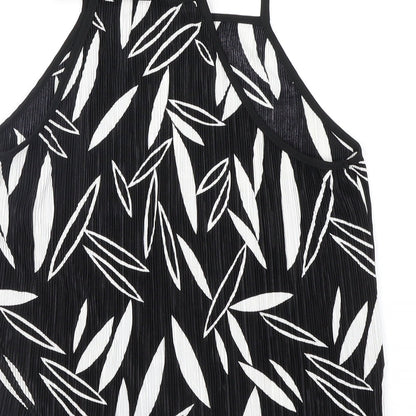 Womens UK Size 10 Topshop Black Camisole Blouse