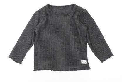 Marks and Spencer Girls Grey   Basic T-Shirt Size 18-24 Months