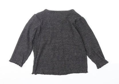 Marks and Spencer Girls Grey   Basic T-Shirt Size 18-24 Months