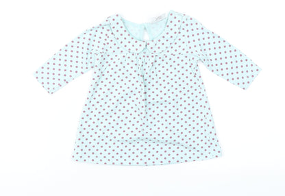 NEXT Girls Green Polka Dot  Fit & Flare  Size 3-6 Months