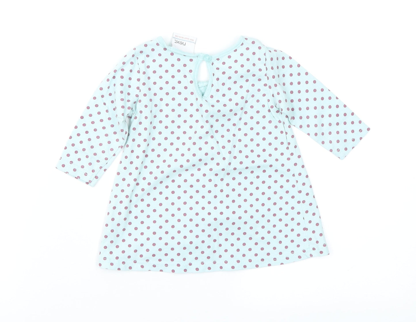 NEXT Girls Green Polka Dot  Fit & Flare  Size 3-6 Months