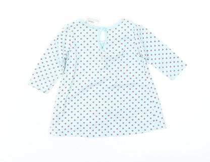 NEXT Girls Green Polka Dot  Fit & Flare  Size 3-6 Months