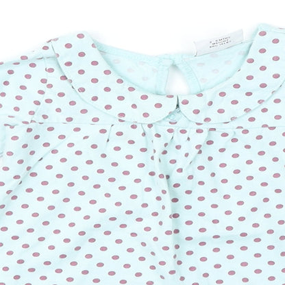 NEXT Girls Green Polka Dot  Fit & Flare  Size 3-6 Months