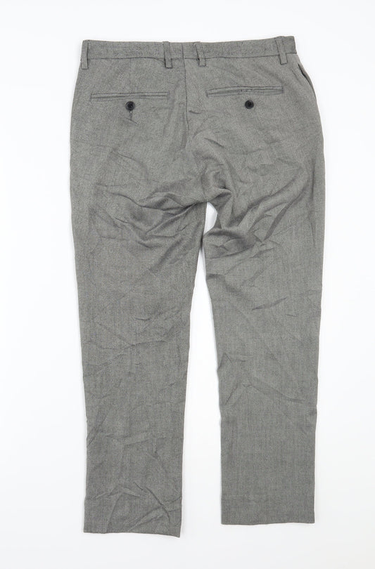 Topshop Womens Grey   Trousers  Size 32 L26 in