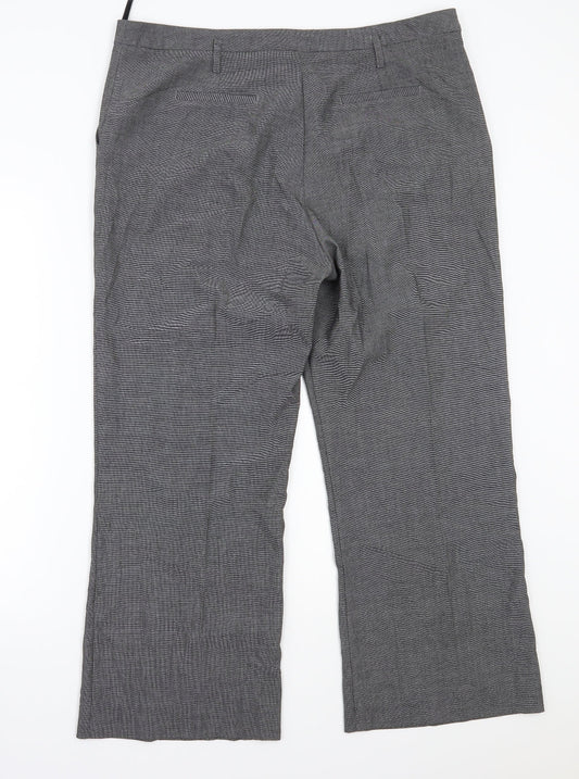 Per Una Womens Grey   Trousers  Size 16 L25 in