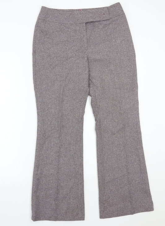 Womens UK Size 10 NEXT Regular Fit  Purple Trousers