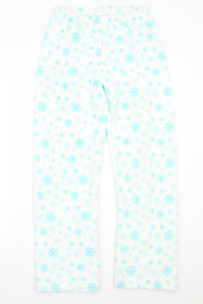 Preworn Womens White  Rayon Babydoll Pyjama Pants Size S