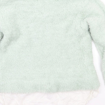 H&M Girls Green   Pullover Jumper Size 12 Years
