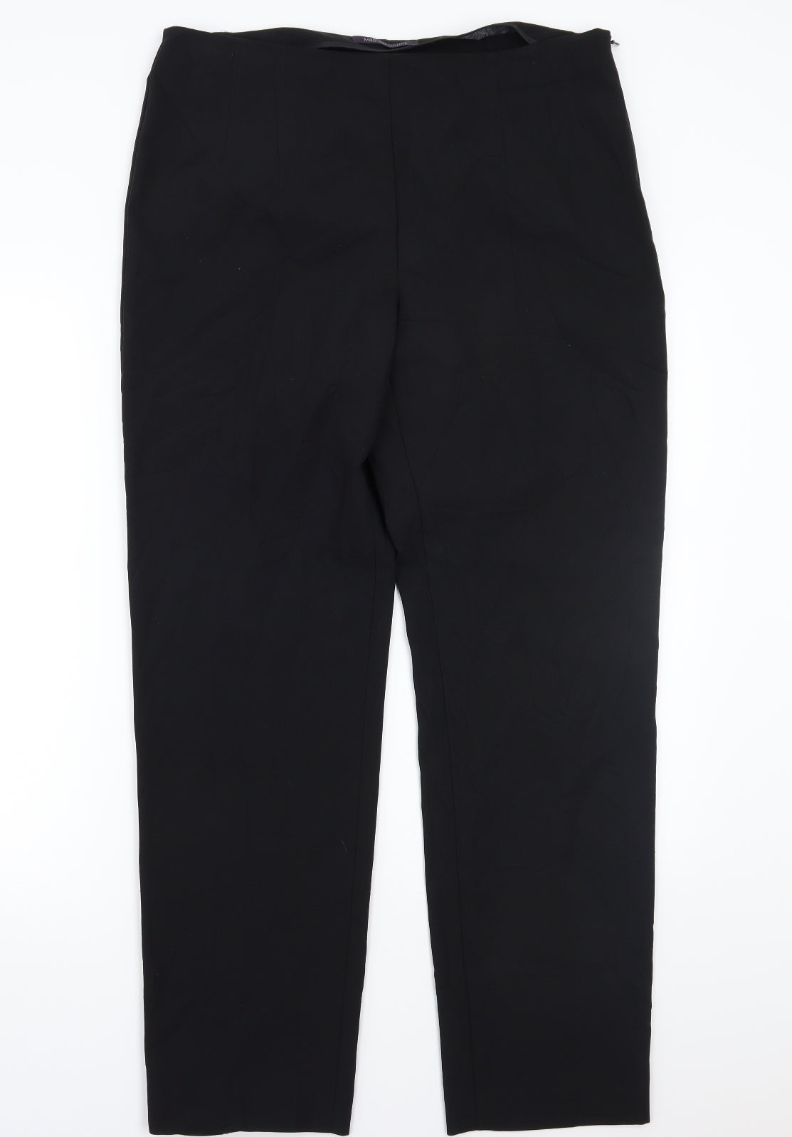 Womens UK Size 14 Marks and Spencer Regular Fit  Black Trousers