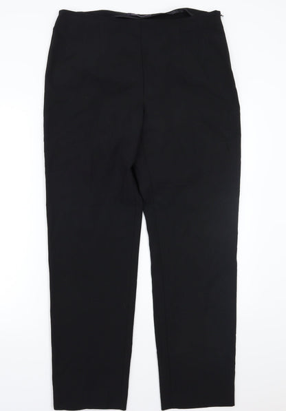 Womens UK Size 14 Marks and Spencer Regular Fit  Black Trousers