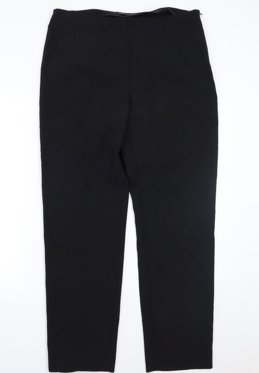 Womens UK Size 14 Marks and Spencer Regular Fit  Black Trousers