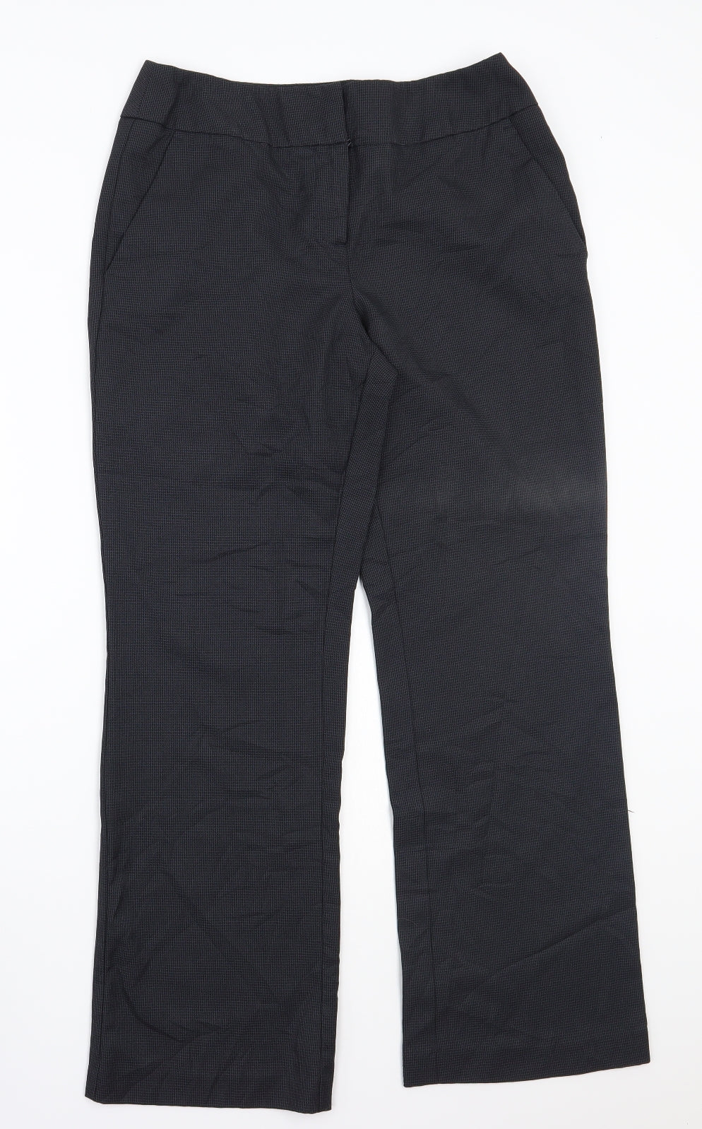 Womens UK Size 10 Papaya Regular Fit  Black Trousers