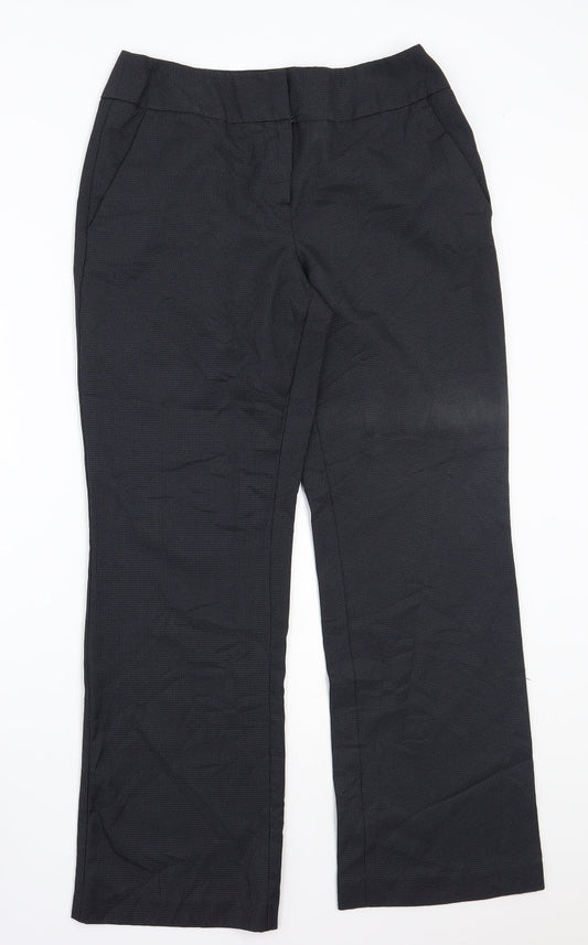 Womens UK Size 10 Papaya Regular Fit  Black Trousers