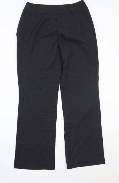 Womens UK Size 10 Papaya Regular Fit  Black Trousers