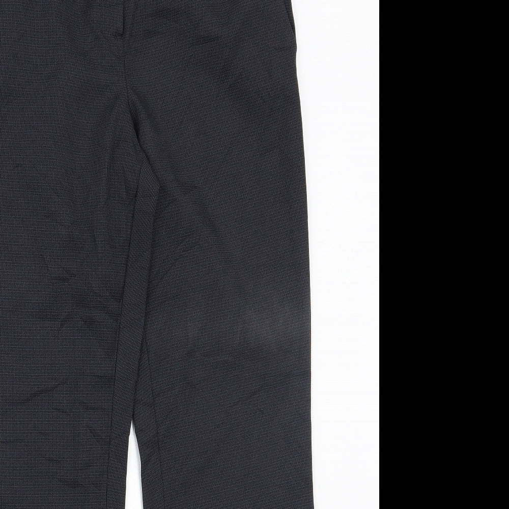 Womens UK Size 10 Papaya Regular Fit  Black Trousers