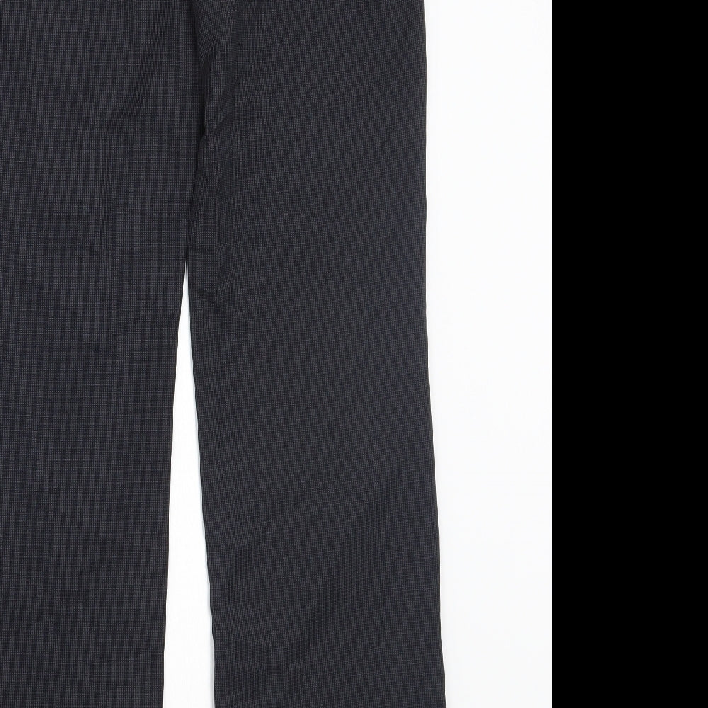 Womens UK Size 10 Papaya Regular Fit  Black Trousers