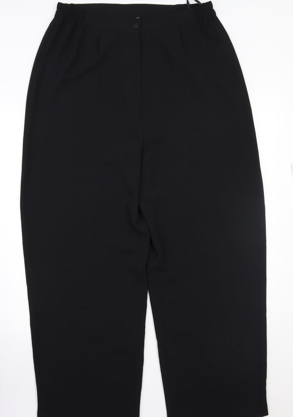 Official Womens Black   Trousers  Size 18 L29 in