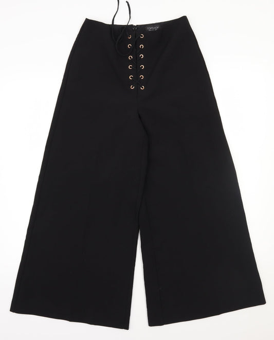 Topshop Womens Black   Trousers  Size 8 L23 in