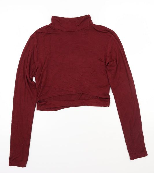 Pretty little thing Womens Red   Basic T-Shirt Size 10