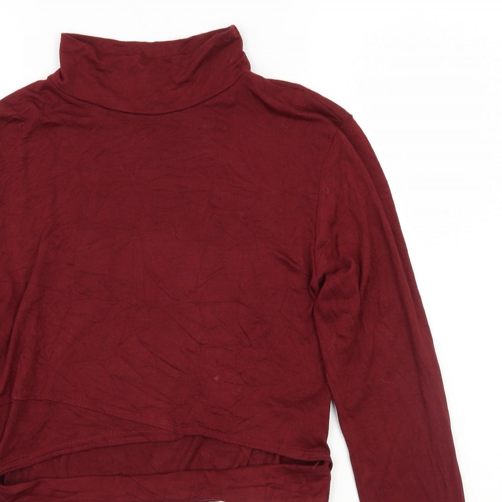 Womens UK Size 10 Pretty little thing Red Basic T-Shirt