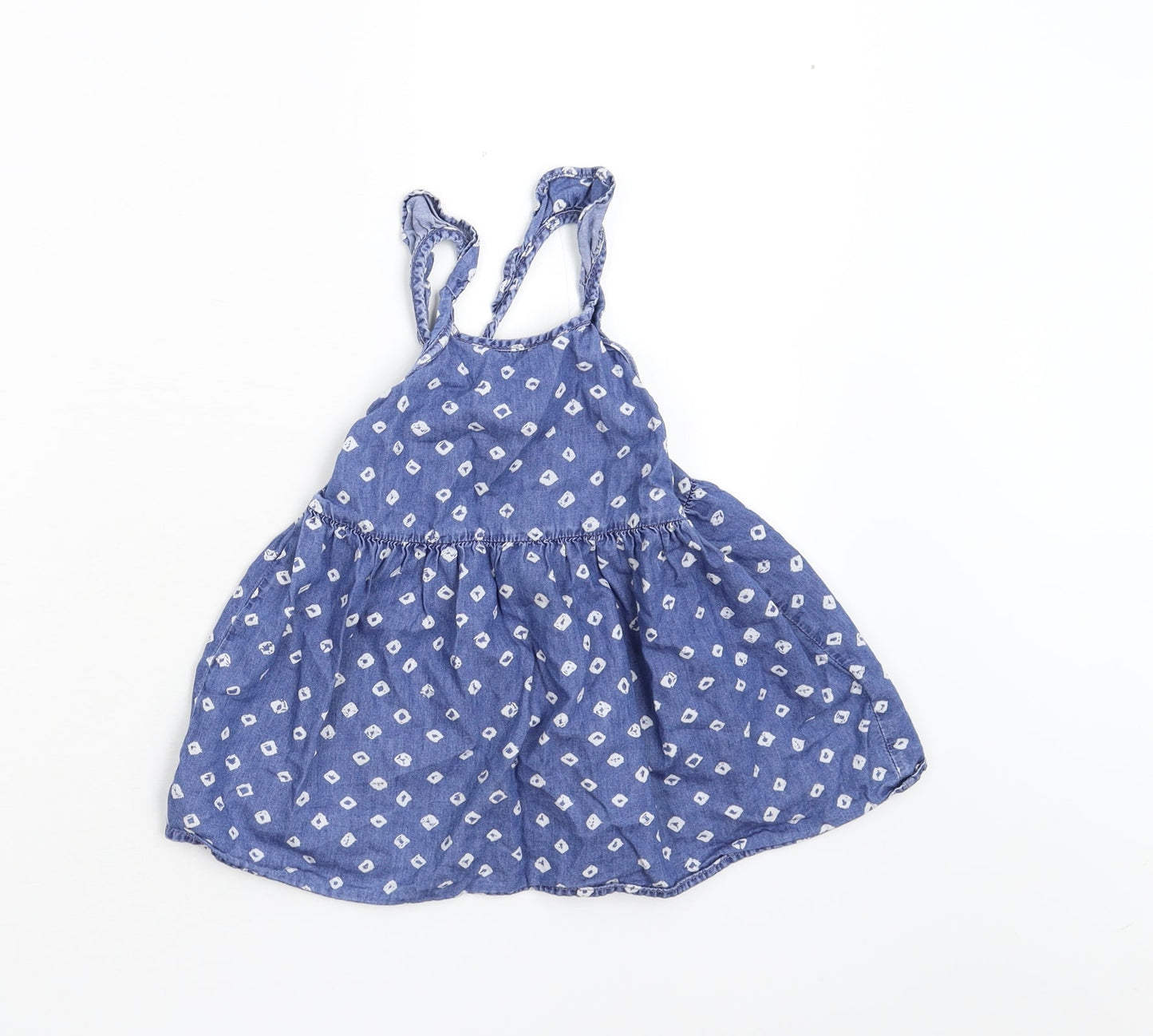 Gap Girls Blue Polka Dot  Shift  Size 3 Years