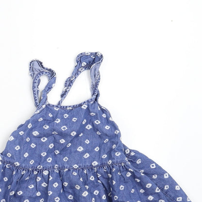 Gap Girls Blue Polka Dot  Shift  Size 3 Years