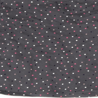 NEXT Girls Grey Geometric  Basic T-Shirt Size 2-3 Years