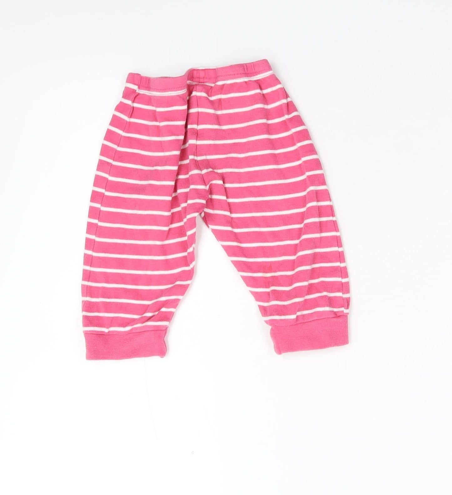 Early days Baby Pink Striped  Jogger Leggings Size 12-18 Months
