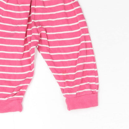 Early days Baby Pink Striped  Jogger Leggings Size 12-18 Months