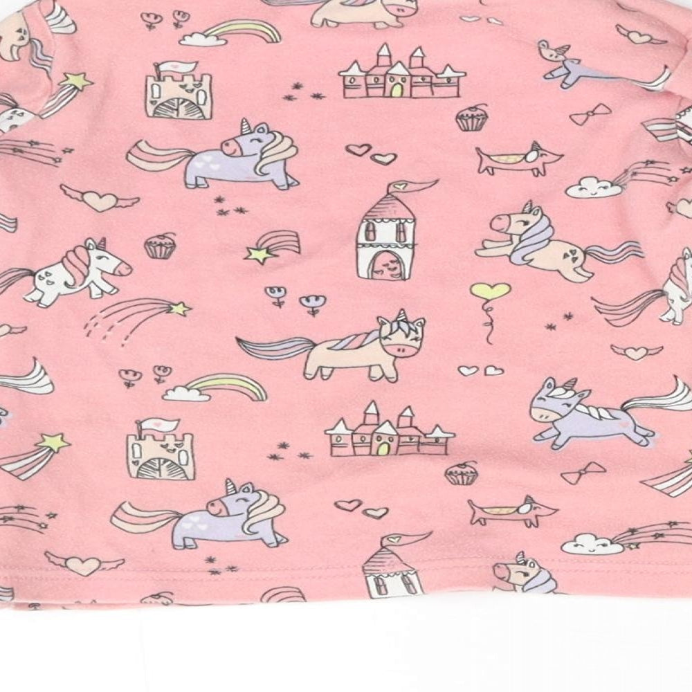 George Girls Pink   Basic T-Shirt Size 12-18 Months