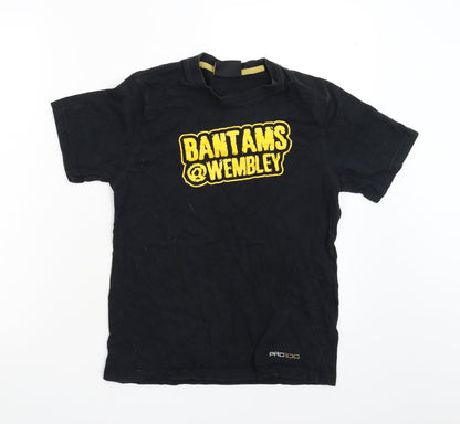 Pro Essentials Boys Black   Basic T-Shirt Size M  - Bantams @ Wembley
