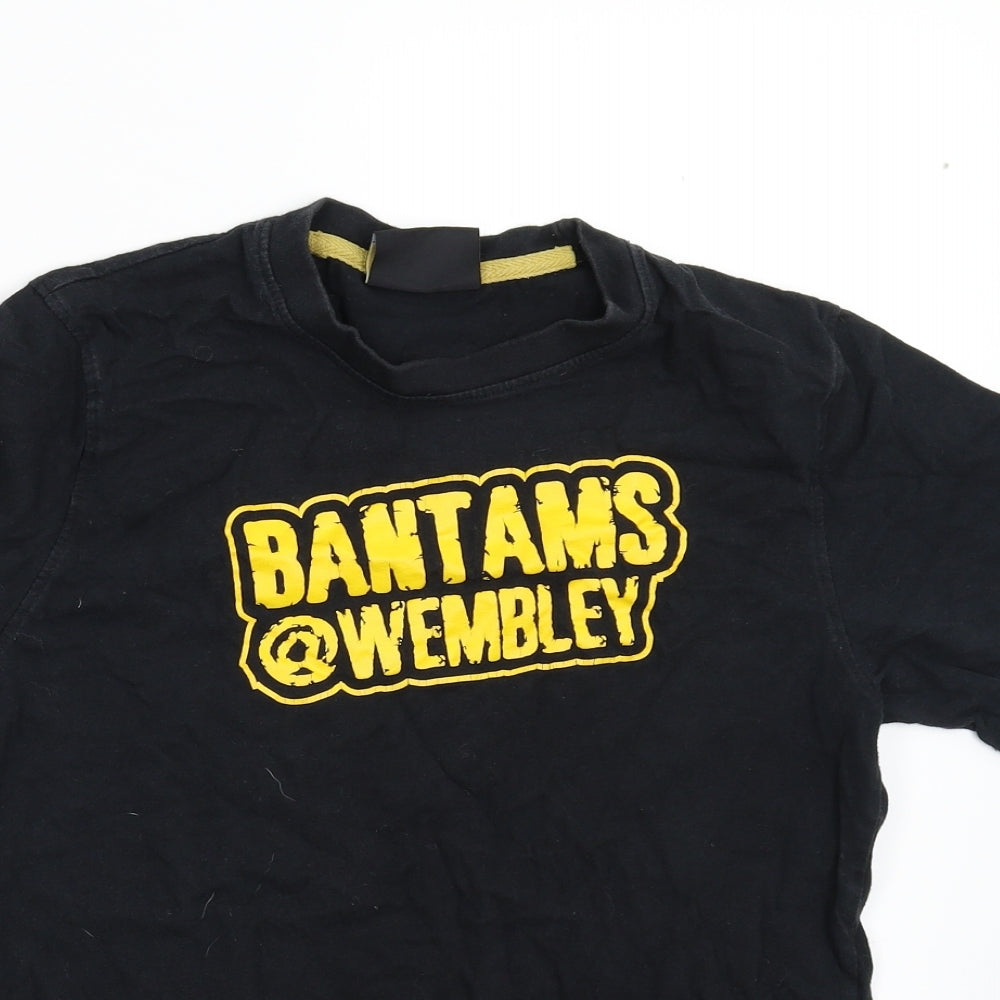Pro Essentials Boys Black   Basic T-Shirt Size M  - Bantams @ Wembley