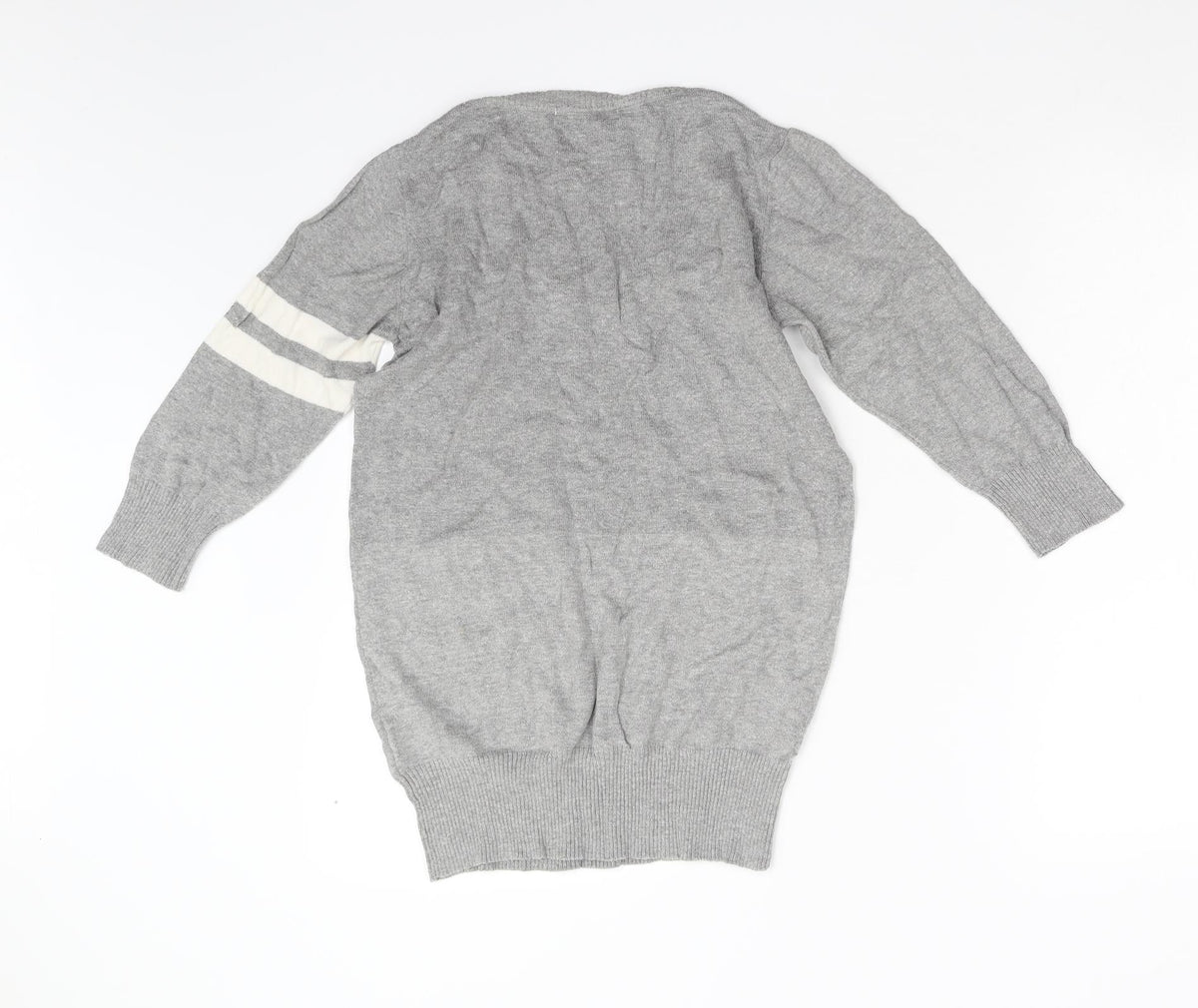 Back view of Nababi women’s grey knit jumper, size M