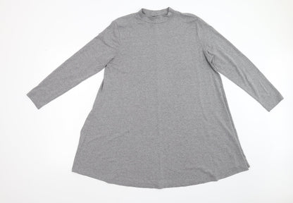 Womens UK Size M Matalan Grey Basic T-Shirt