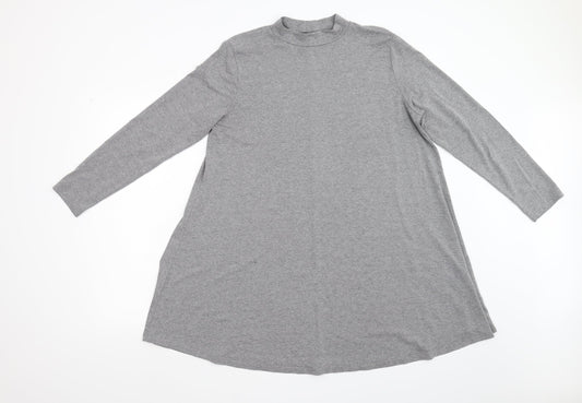 Womens UK Size M Matalan Grey Basic T-Shirt