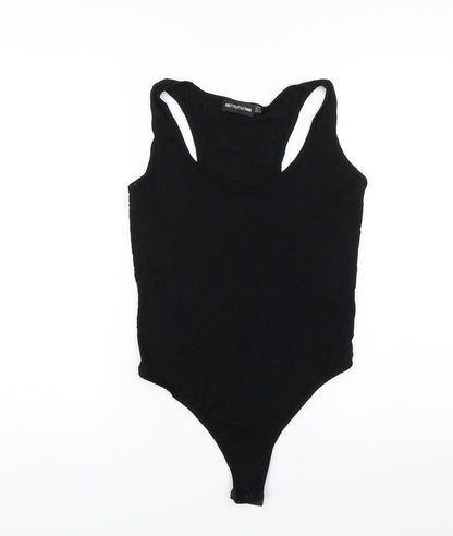 PRETTYLITTLETHING Womens Black   Bodysuit One-Piece Size 12