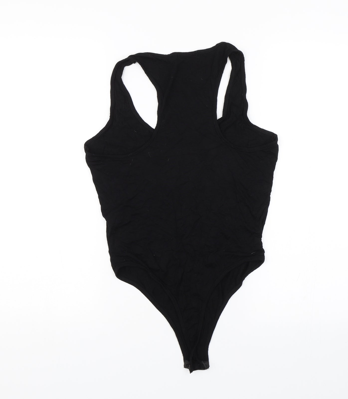 PRETTYLITTLETHING Womens Black   Bodysuit One-Piece Size 12