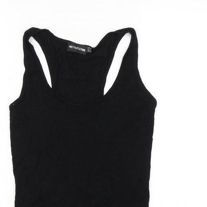 PRETTYLITTLETHING Womens Black   Bodysuit One-Piece Size 12