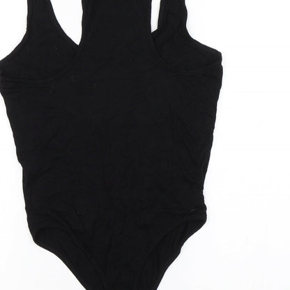 PRETTYLITTLETHING Womens Black   Bodysuit One-Piece Size 12