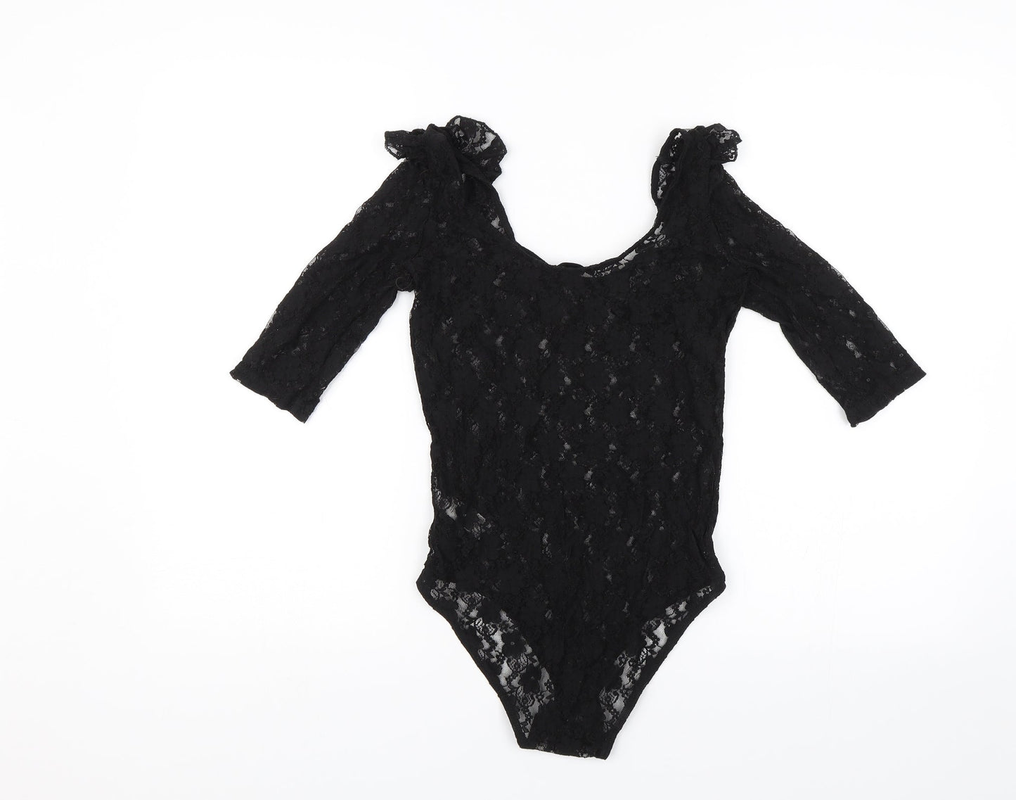Topshop Womens Black   Bodysuit One-Piece Size 8