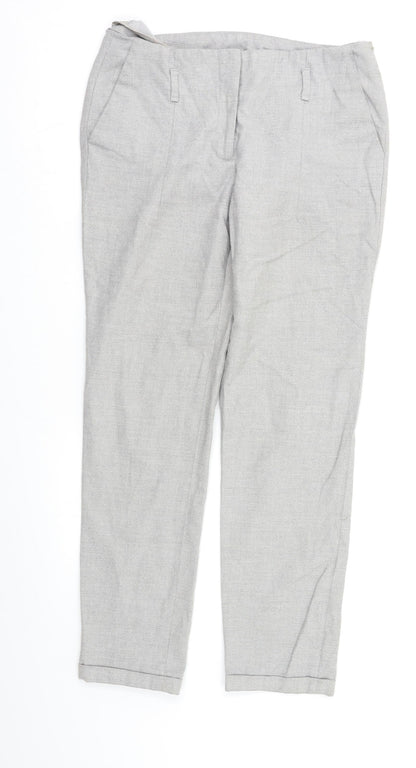 Zara Womens Grey   Dress Pants Trousers Size M L25 in