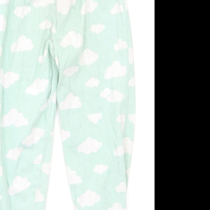 Primark Girls Green Geometric   Pyjama Pants Size 2-3 Years  - clouds