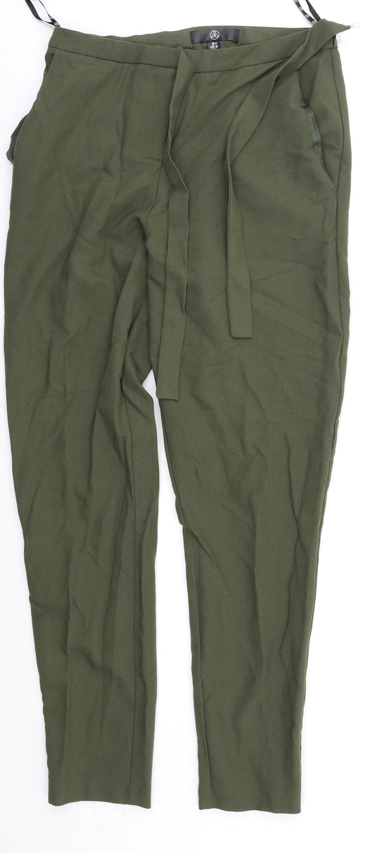Missguided Womens Green   Trousers  Size 6 L26 in
