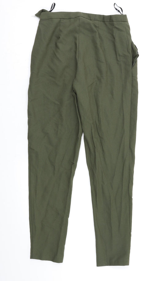 Missguided Womens Green   Trousers  Size 6 L26 in
