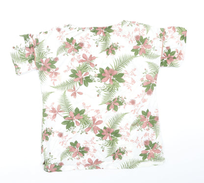 Womens UK Size M NEXT White Basic T-Shirt