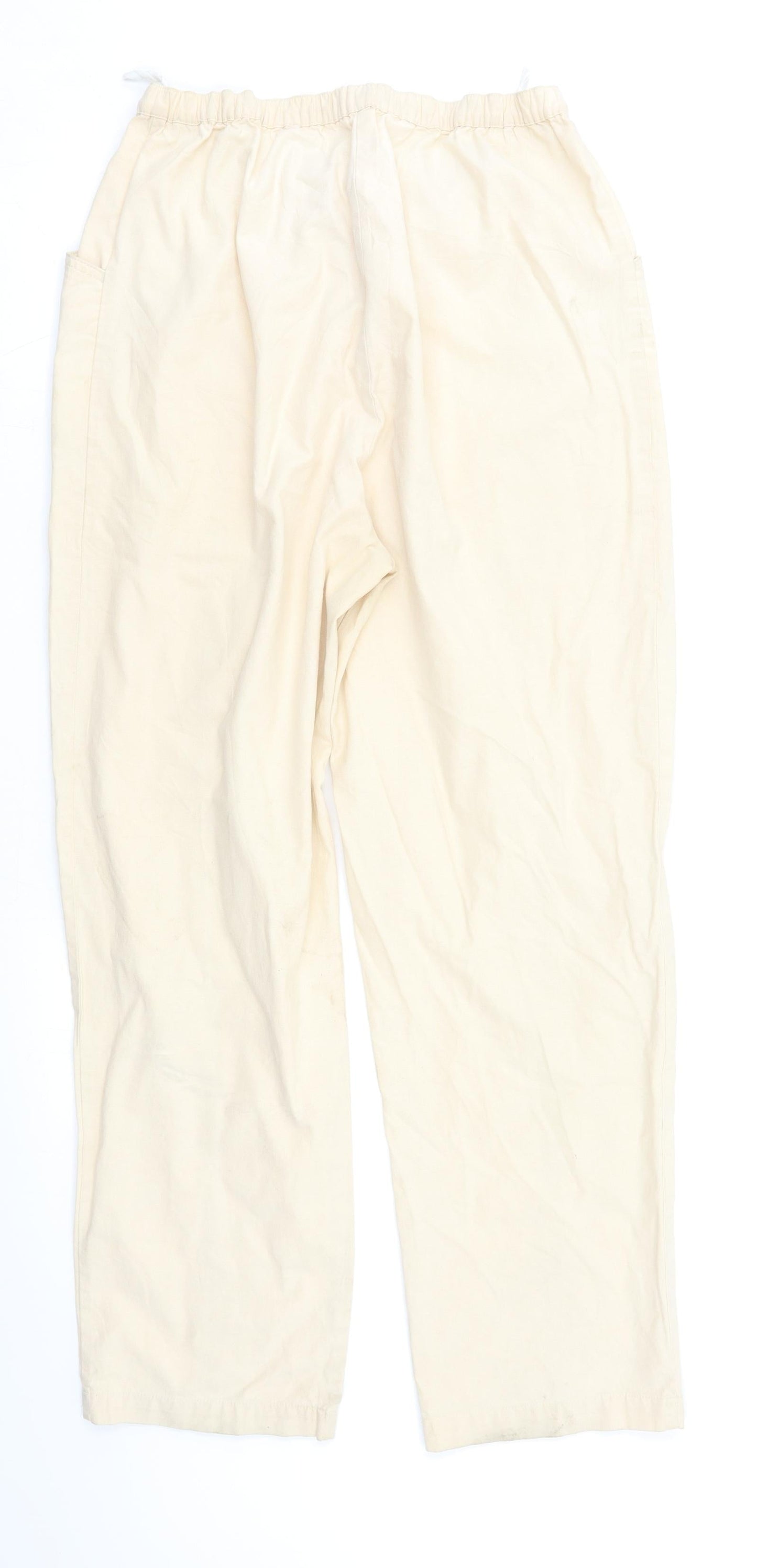 EWM Womens Beige   Cargo Trousers Size 14 L27 in
