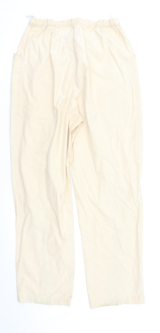 EWM Womens Beige   Cargo Trousers Size 14 L27 in