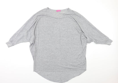 Front view of Body Wear women’s grey jumper, size L